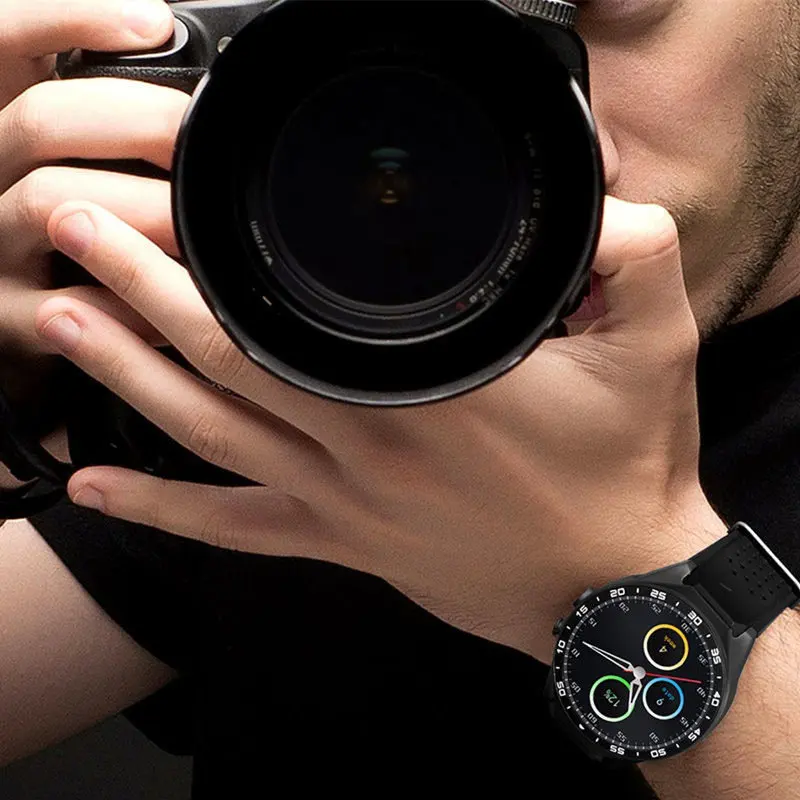 2019 KW88 ОС android 5 1 Смарт часы Электроника 39 дюйма mtk6580 SmartWatch phone support 2.0MP 3g Wi Fi nano SIM