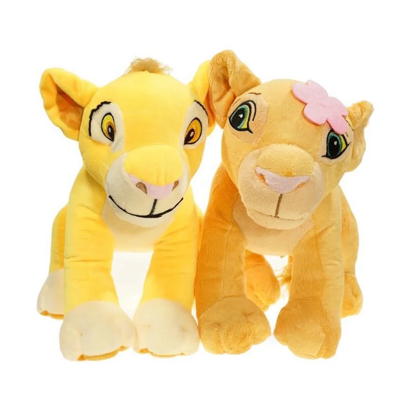 Лев Король плюшевые игрушки куклы Simba и Nala животных мягкие для детей