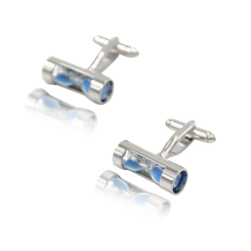 Новые Изысканные песочные часы запонки для мужских костюмов бизнес подарки