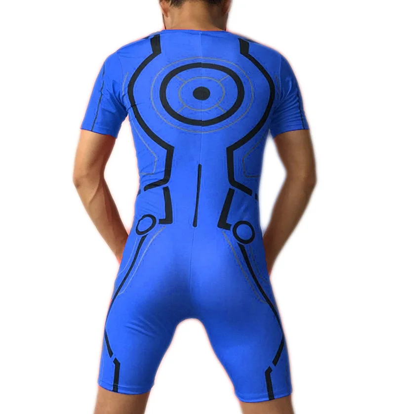 Черный rotor X2 Tron Legacy Inspired Man трек поле скоростной костюм цельный спортивный трико быстрая скорость бег наряд настраиваемый