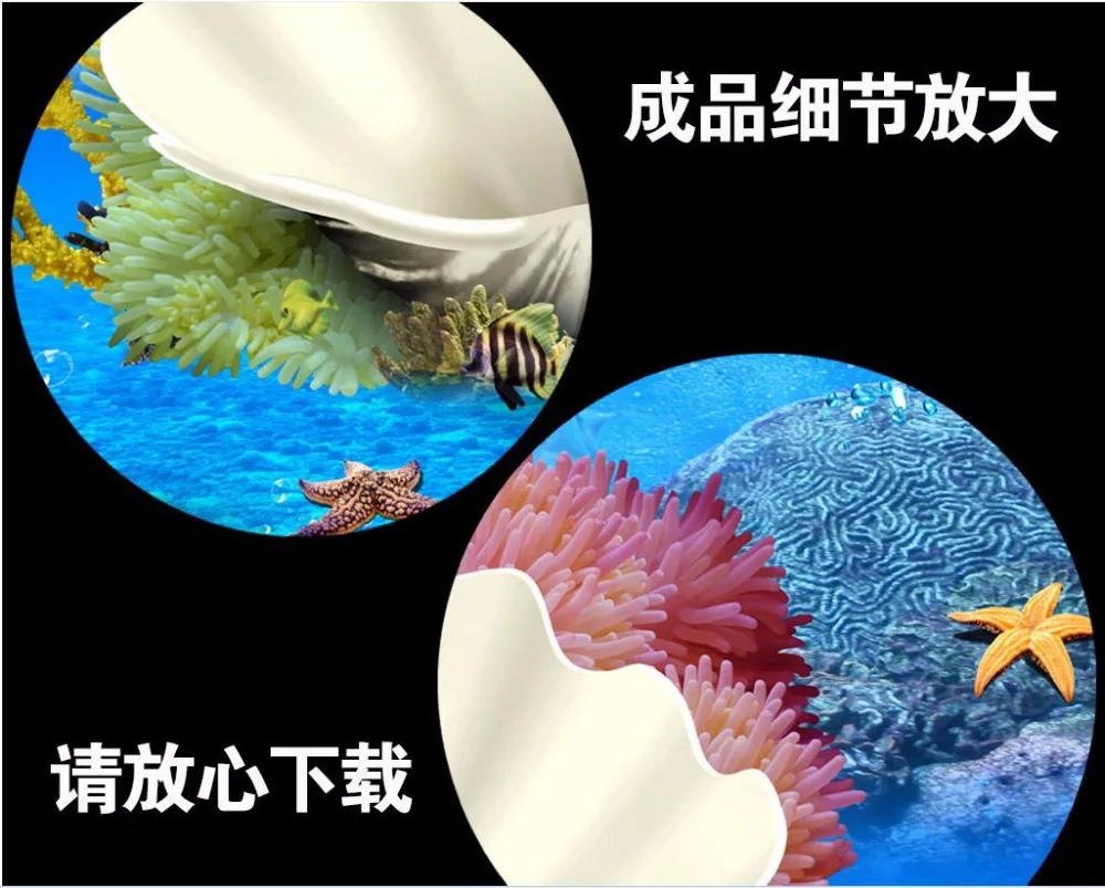 3d обои на заказ фотообои с морским дном Акула картина декор для комнаты Настенные