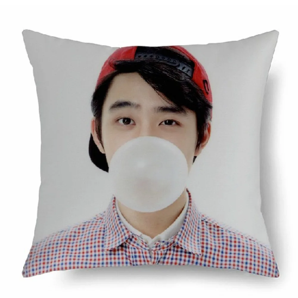 Популярные наволочки EXO K pop чехол для подушки наволочка Sehun Chanyeol Baekhyun Luhan DO Suho