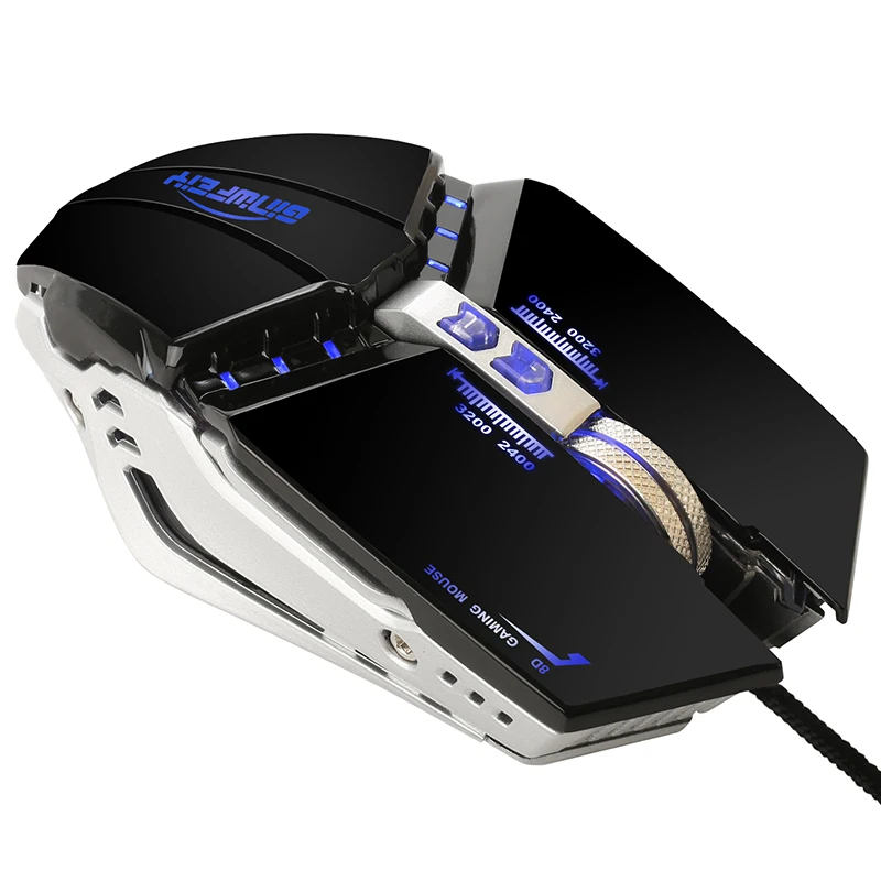 Wired Mouse Mechanical Gaming Mouses 6D 3200DPI Mause 8 Keys Macro Definition Ergonomics Office Gamer Dropshipping | Компьютеры и офис