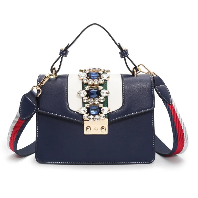 2018 Новая женская с замком маленькая квадратная сумка через плечо сумка|Сумки