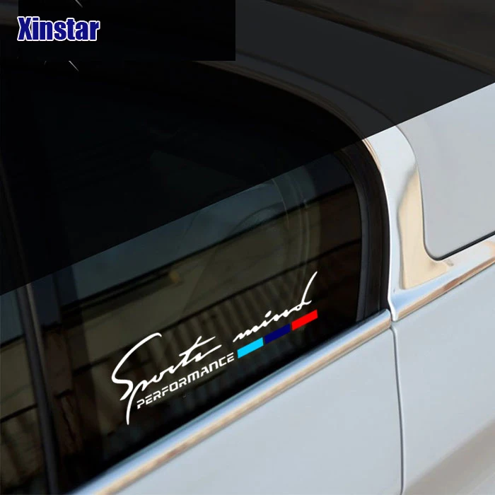 2 шт. M Power Performance автомобильные наклейки на окна для bmw E36 E39 E46 E60 E61 E64 E70 E71 E85 E87 E90 E83 F10