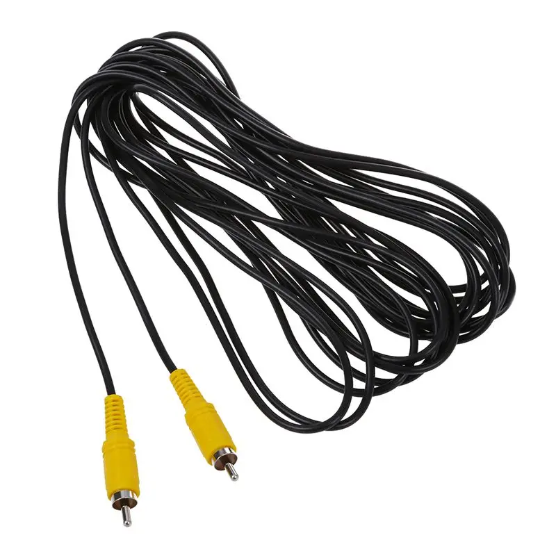 6 м Желтый RCA штекер аудио видео удлинитель Кабель черный #8|Кабели HDMI| |