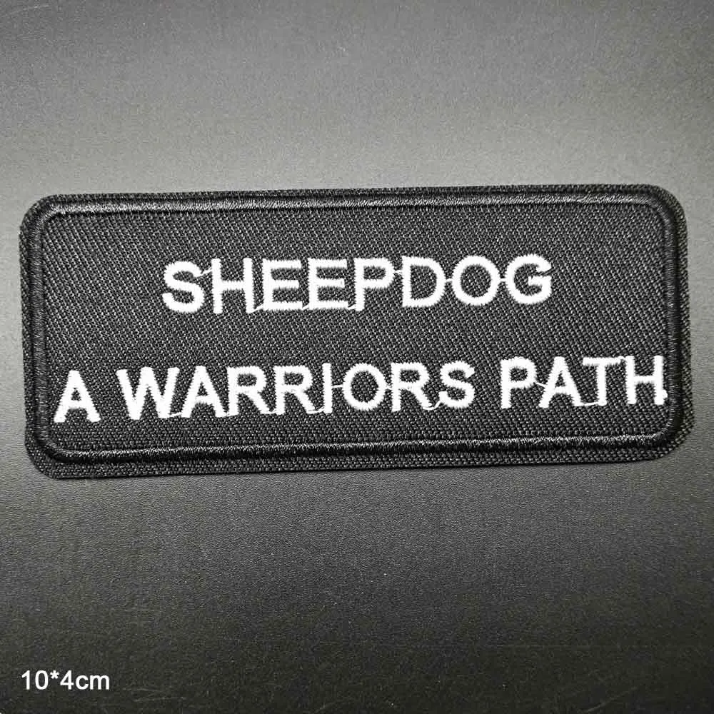 SHEEPDOG (A WARRIORS Моя вера мой щит вегетарианские слова из букв Freedom US тема Новинка клеящиеся утюгом украшения нашивки для одежды - Цвет: SHEEPDOG (A WARRIORS