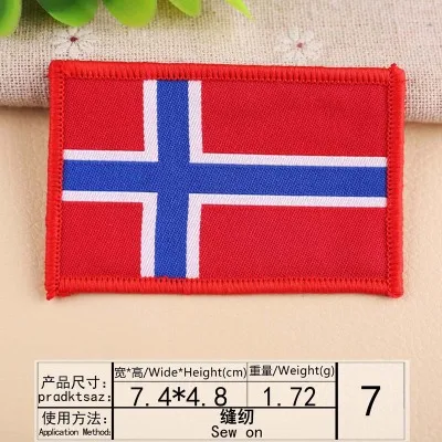 sew on США, Америка, Великобритания, Корея, Австралия, Германия, Канада, заплатка, Национальный флаг, железо/нашивка, вышитая Военная тактика, английские значки - Цвет: sew on