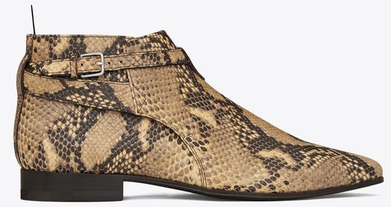 Новые модные дизайнерский бренд Классический Градиент Цвет пряжки Ботильоны на