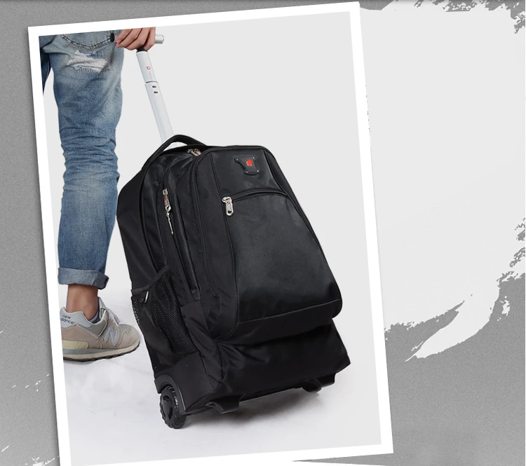Деловой чемодан на колесиках для компьютера, 20 дюймов, рюкзак на плечо, дорожная сумка на колесиках, школьная сумка