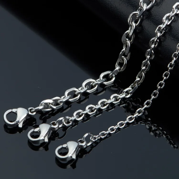 316 нержавеющая сталь 2 мм о цепи для кулонов ожерелье 24 &quot мужские и женские