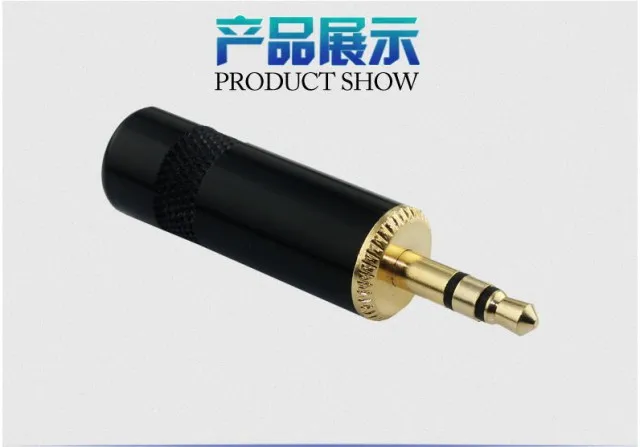 Черный Цвет Расширенный чистого Медь 3 5 мм стерео штекер микрофон наушники с