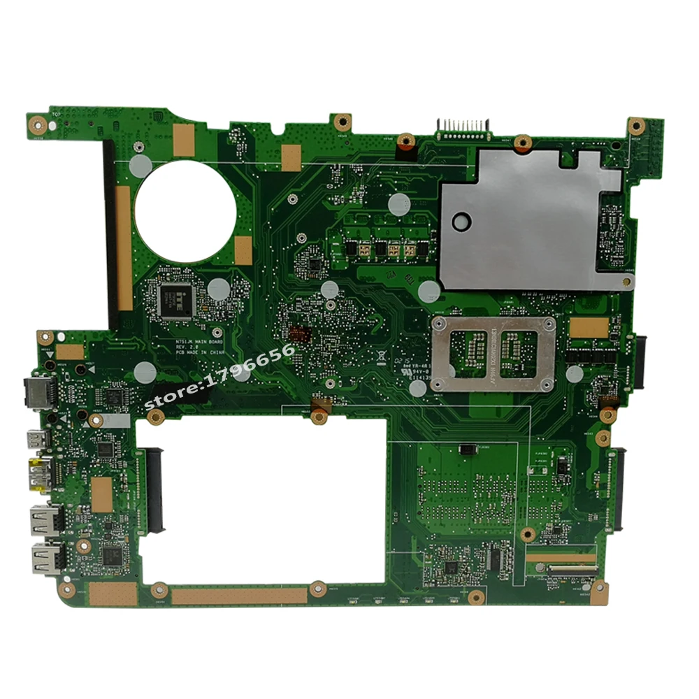 N751JX материнская плата для ноутбука ASUS N751JX N751JK N751J N751J тест оригинальная материнская плата LVDS/EDP I7-4720HQ GTX950M-4G