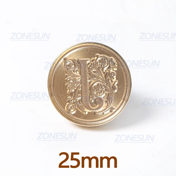 J with handle ZONESUN Письмо Конверт уплотнение воск медь печать штамп искусство декоративная восковая печать штамп деревянная ручка свадебный пост подарки - Цвет: J with handle