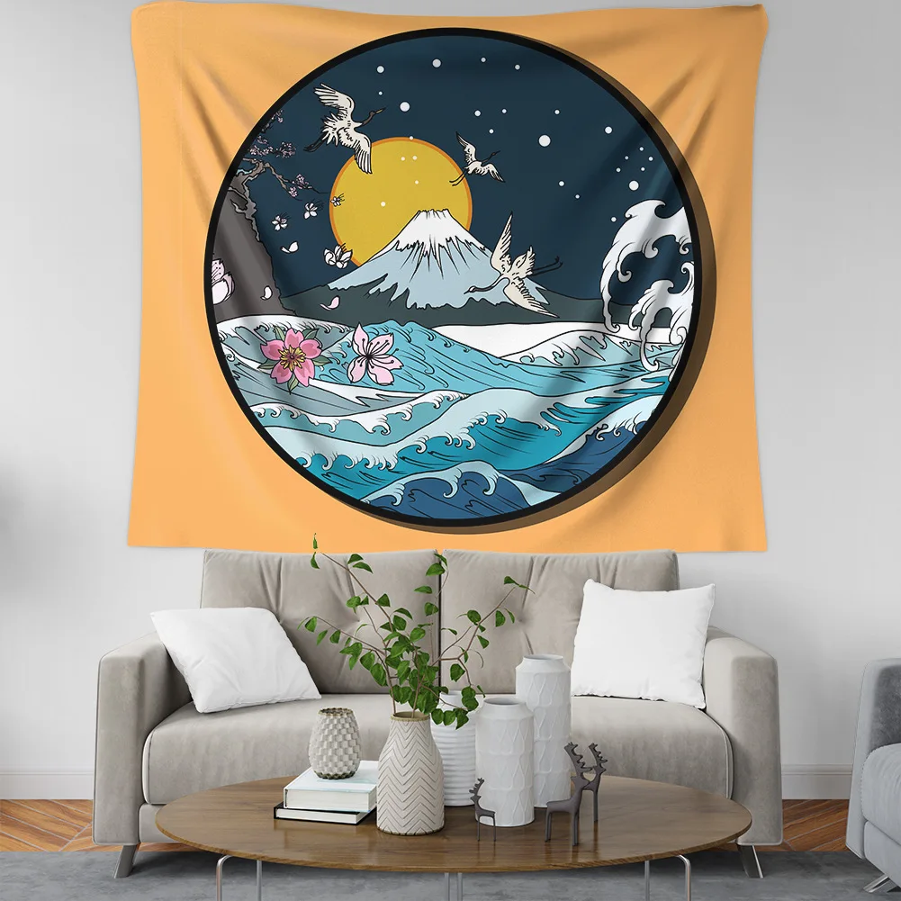 3 Волны печатных висит гобелены КИТ Arowana настенный гобелены Boho постельные покрывала йога коврики одеяло - Цвет: 3