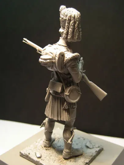 Сборка Неокрашенная масштабная 1/24 Европа цвет-sergeant Highlander 75 мм рисунок историческая Смола Модель