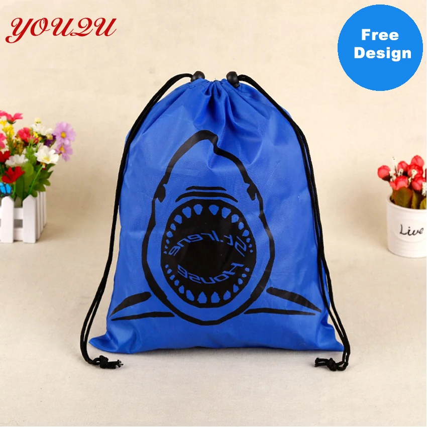 12 цветов печать шнурок сумка с рекламой 210D полиэстер материал | Багаж и сумки