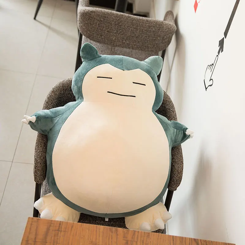 Милый большой Snorlax аниме плюшевые игрушки прекрасный мультфильм японский мягкая