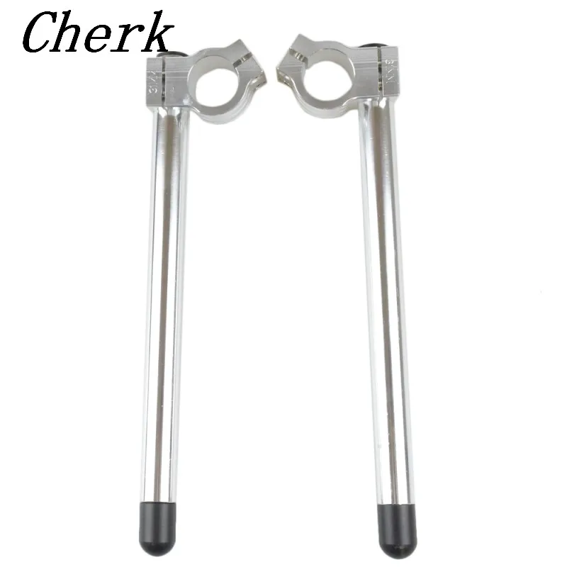 Руль для гонок хромированный регулируемый ЧПУ 31/32/33/35/36/37/39/41/45/48/51 мм|clip on