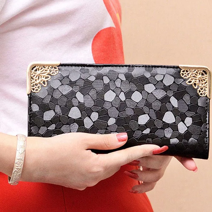 2018 Модные женские кошельки Женская сумка на молнии Длинный кошелек из