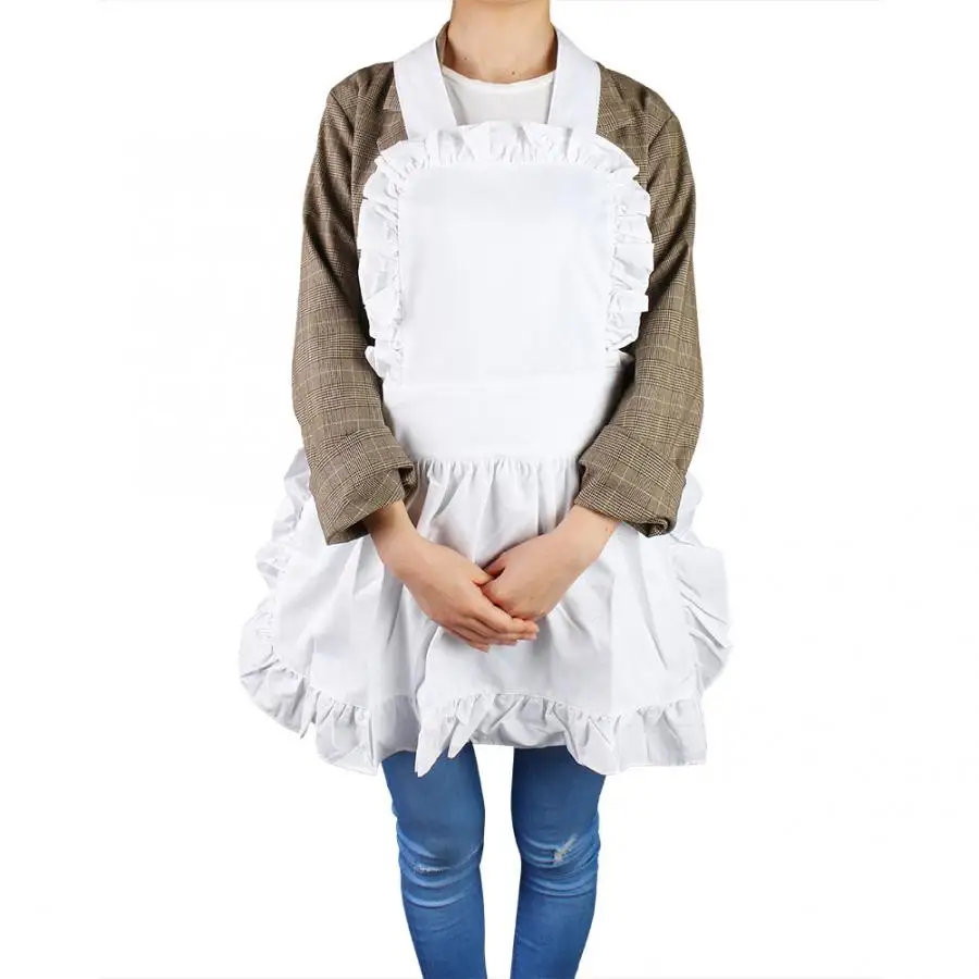 Кухонный Фартук без рукавов для кухни белый Хлопковый фартук шеф повара мужчин и