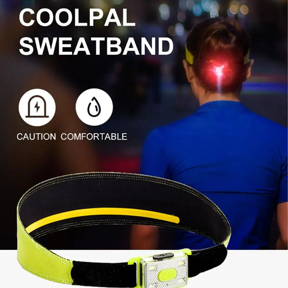 LumiParty Спортивная фара зарядка через usb светодиодный бандаж ночных пробежек