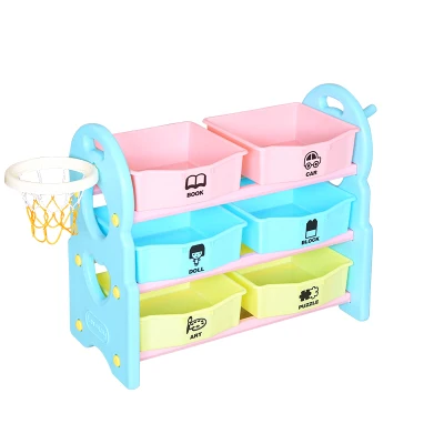 skyblue 3layer Детская Игрушка коллекция коробка мультяшный шкаф многофункциональный большой размер пластиковый детский сад многослойная сортировочная коробка - Цвет: skyblue 3layer