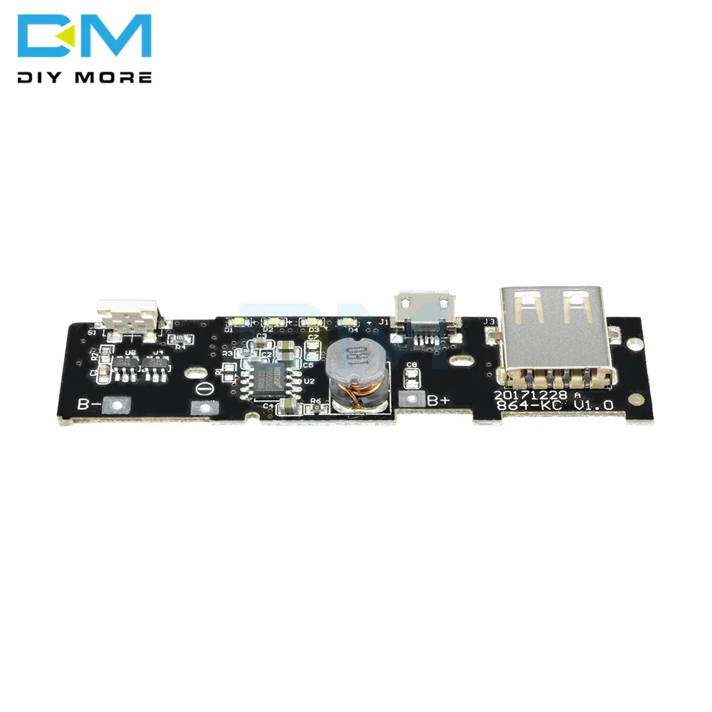 5V 2.1A зарядное устройство модуль зарядки плата PCB Повышающий Модуль питания DIY 18650 батарея