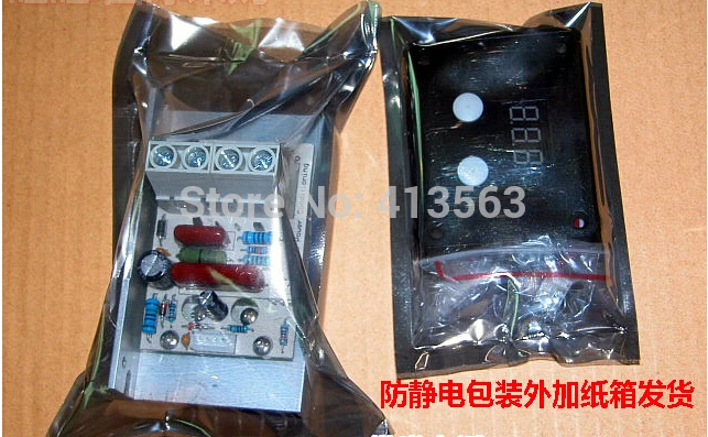 Ультра Высокая Мощность AC 220V 10000W 80A Цифровой SCR Электронный Регулятор Напряжения Скорости Диммер Термостат + Измерители Вкл.