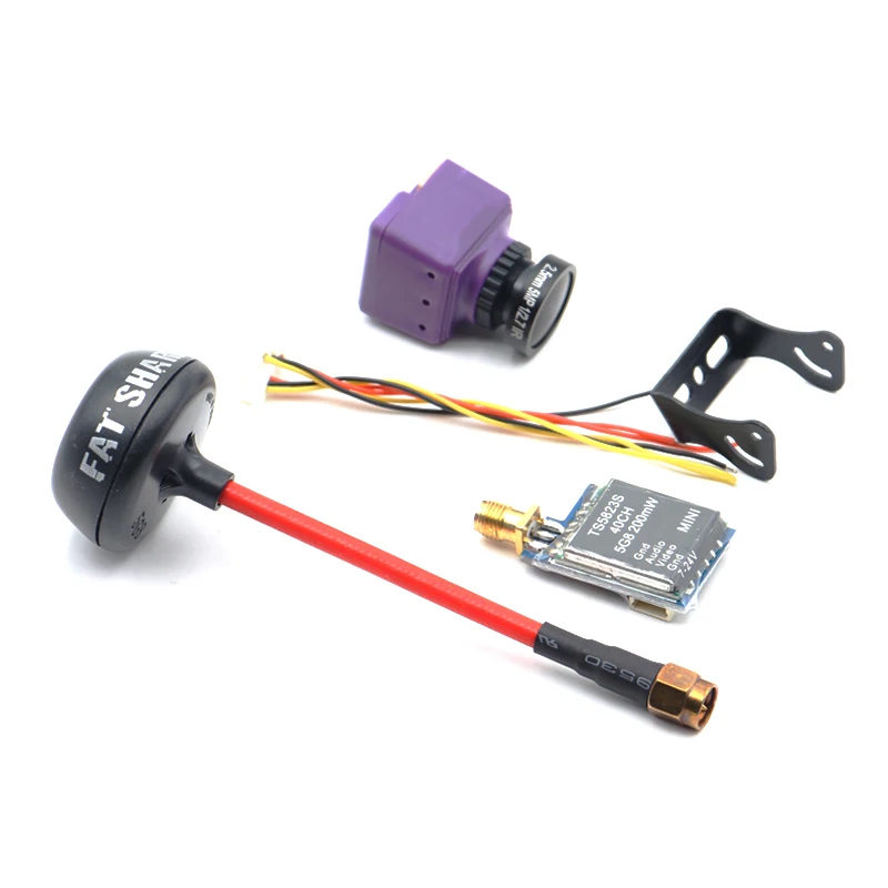 Передатчик микро изображения 5 8G 200MW TS5823S 40 каналов антенна Fat Shark FPV 1200 Line камера