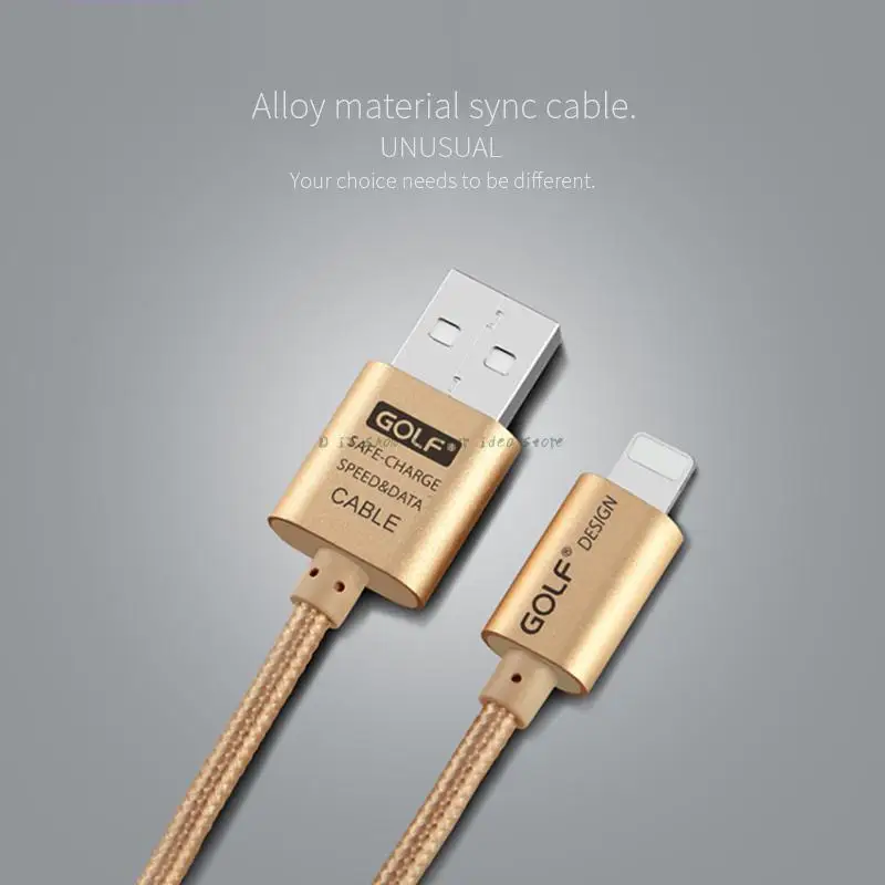 Синхронный зарядный кабель 2 4 A для GOLF data + чехол телефона iPhone 7 6 6S plus 5 5S плоский USB X