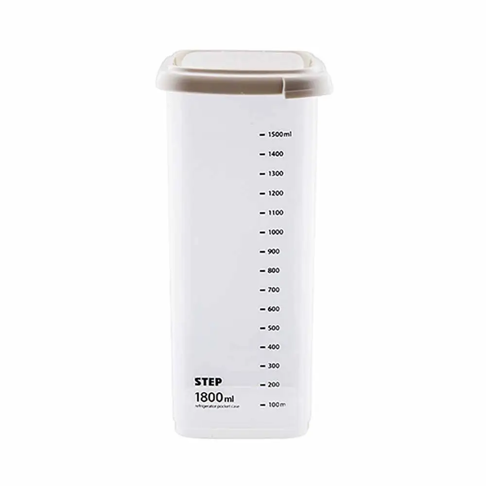 1800ml 1 шт. прозрачный кухонный органайзер для хранения конфет, бобы, зерно, зерно, сортировка, контейнер для хранения риса, коробка, герметичная коробка со шкалой - Цвет: 1800ml
