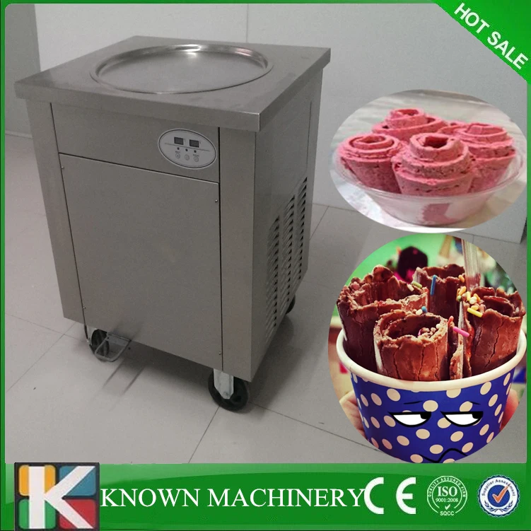 Высокие компрессоры R410A хладагент 110В/220В машина для жарки мороженого с верхним