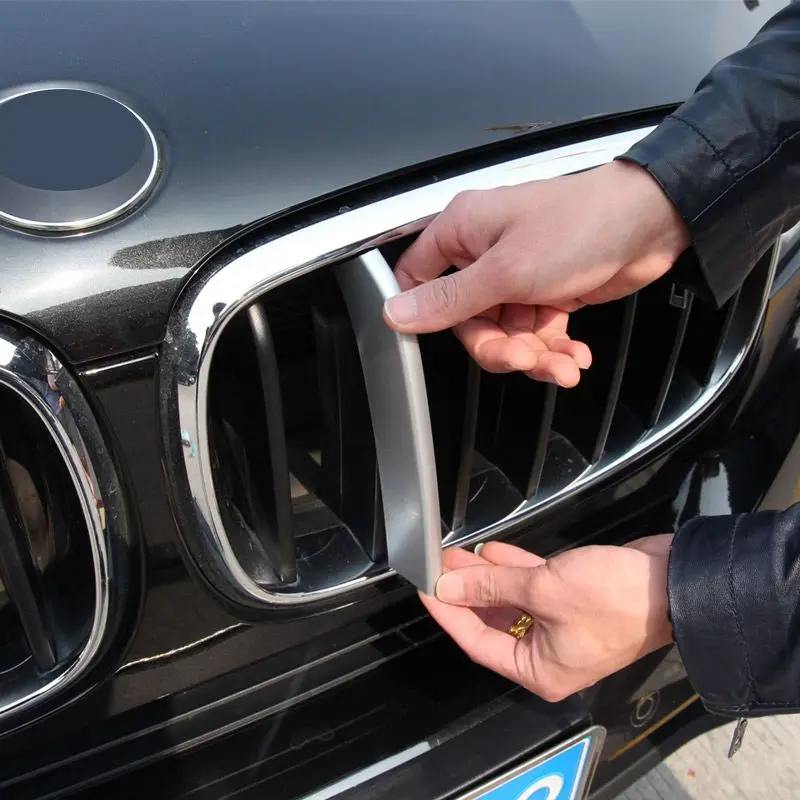 14 шт. Передняя накладка на гриль хромированные блестки ABS для BMW X5 X6 F16 F15 2014 2015 2016 2017