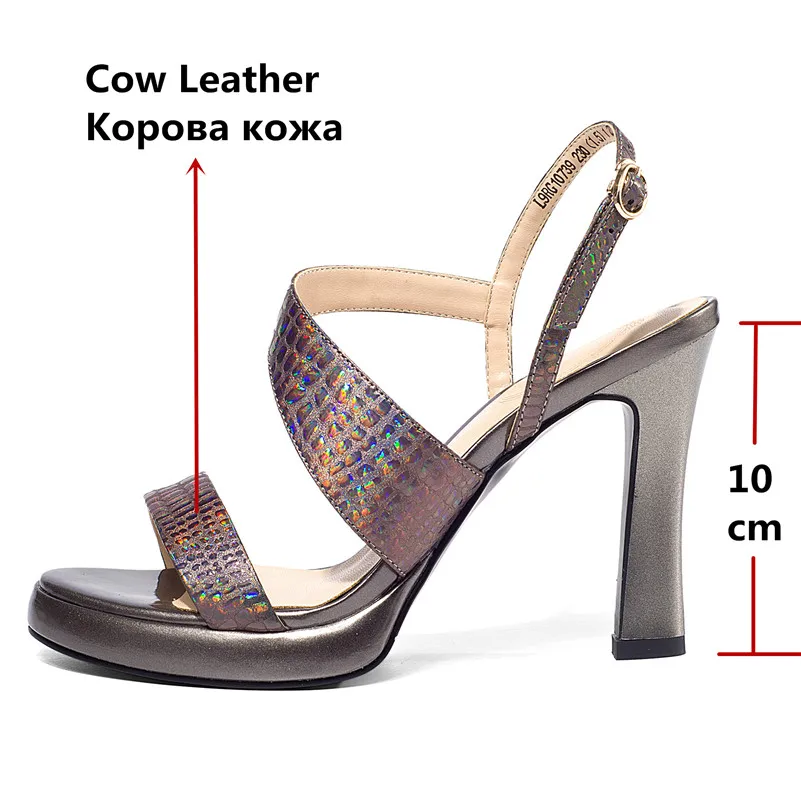 Женские сандалии FEDONAS Классические Клубные туфли из натуральной кожи на очень