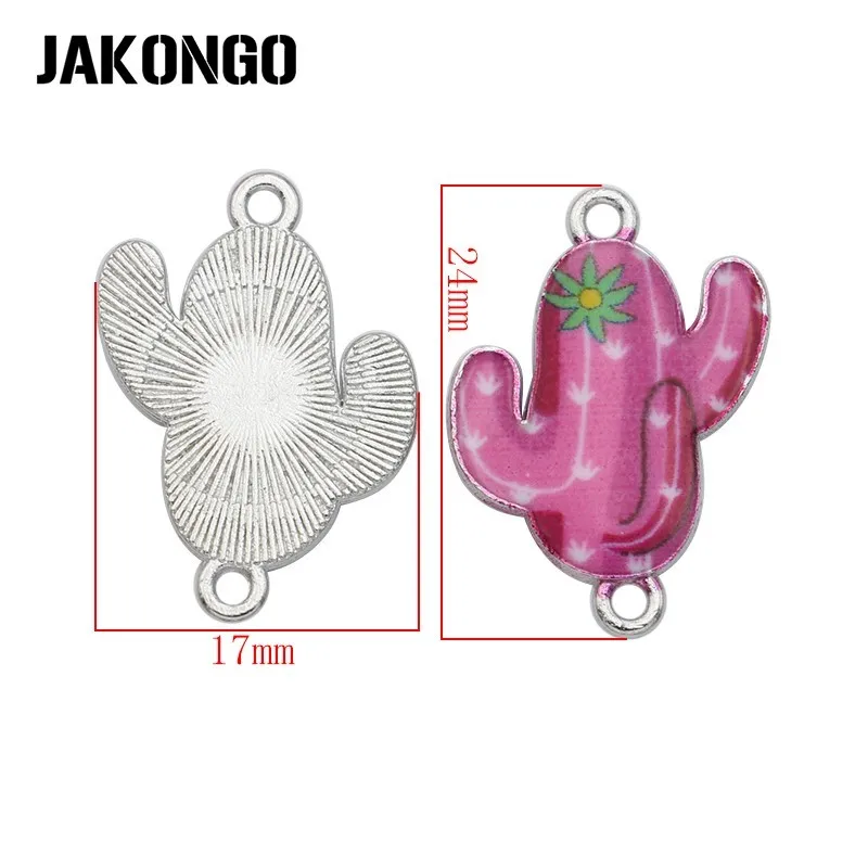 JAKONGO серебряный цвет эмаль кактус разъем для изготовления ювелирных изделий