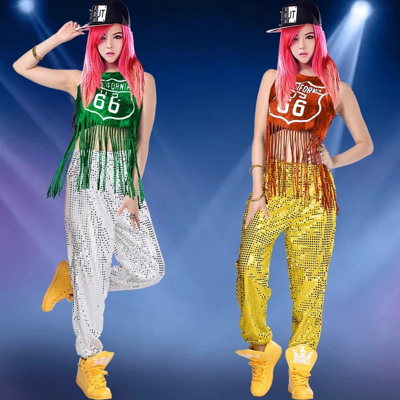 Для женщин блестками джаз танцевальные сценические костюмы для взрослых Костюмы