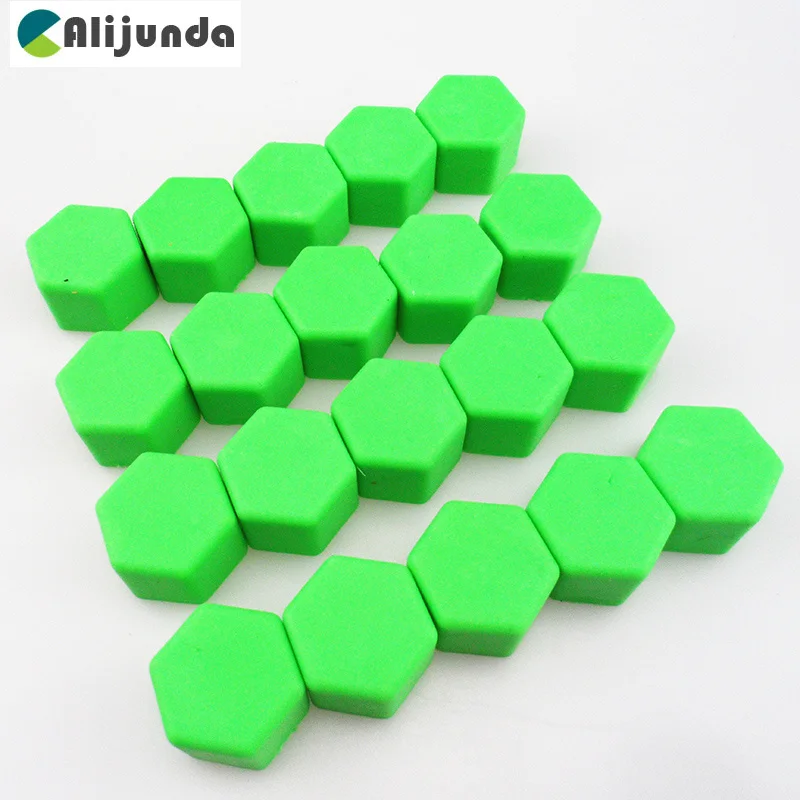 20x универсальные 19 мм Силиконовые шестигранные колесные гайка с болтом КРЫШКА