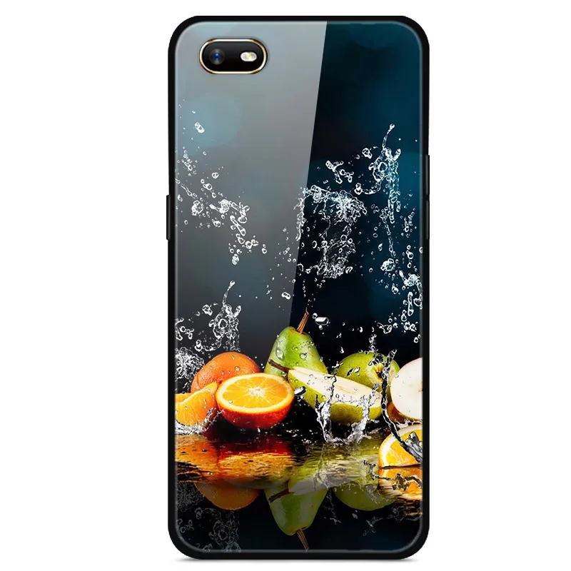 Для OPPO A1K чехол из закаленного стекла жесткий чехол для телефона для OPPO A1K чехол s Мягкий бампер для OPPOA1K A 1K CPH1923 чехол Роскошный - Цвет: 26