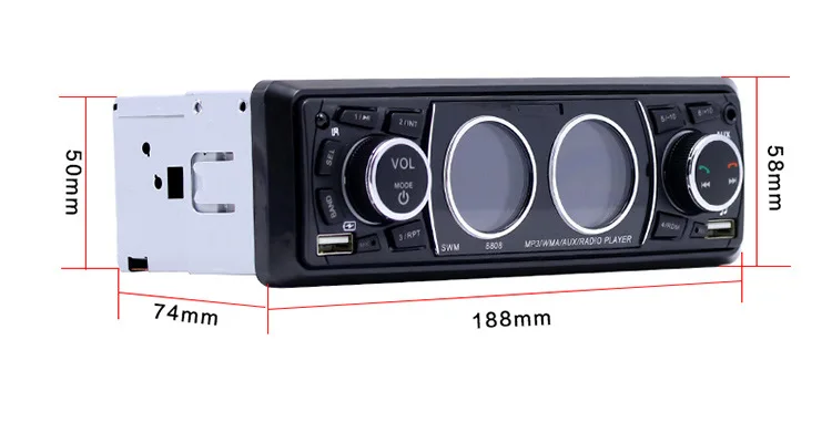 Bluetooth автомобильный Автомобильный MP3 плеер стерео аудио с fm радио AUX TF карта U диск