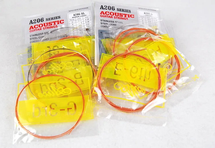 1 комплект акустической струны китайской гитары Alice 011-052 дюйма супер светильник