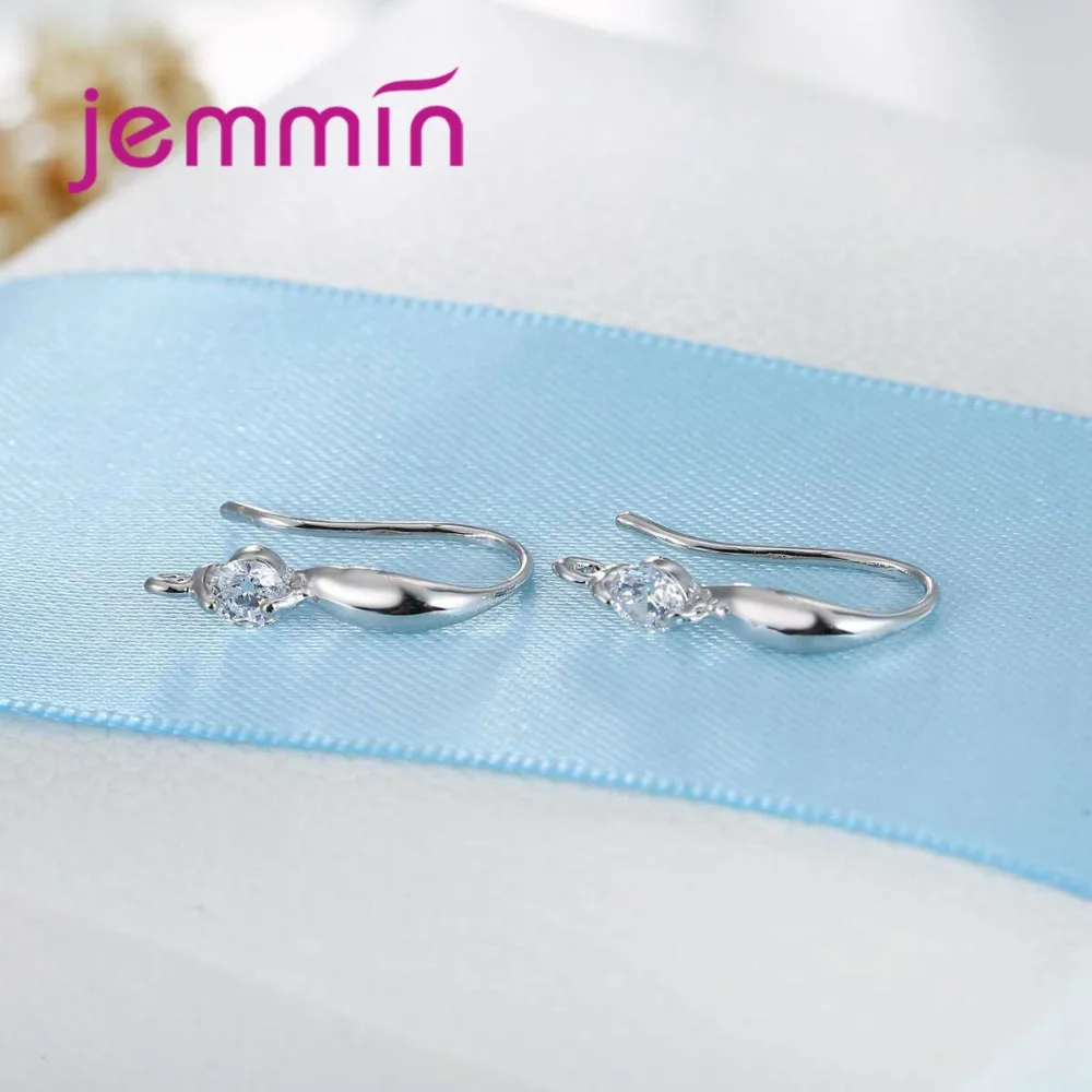 Женские серьги с гладким крючком из серебра 925 пробы| |