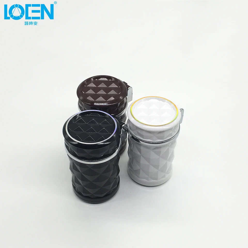 LOEN автомобильный Стайлинг круглая пепельница супер ярсветодиодный лампы