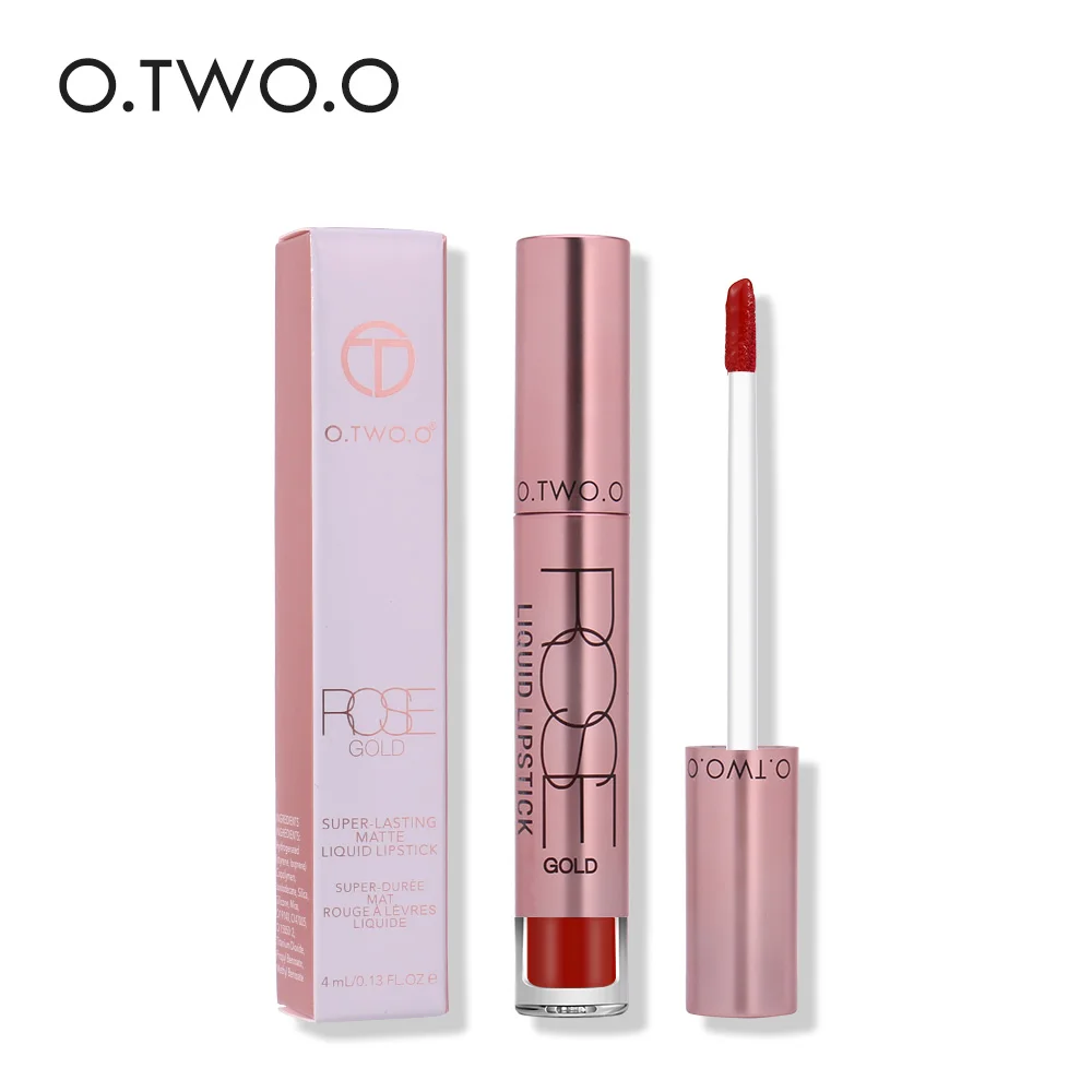 O.TWO.O Brand 12colors Velvet Matte Lip Gloss Long Lasting Waterproof Easy to Wear Makeup Liquid Lipstick Red Hot Cosmetic |
