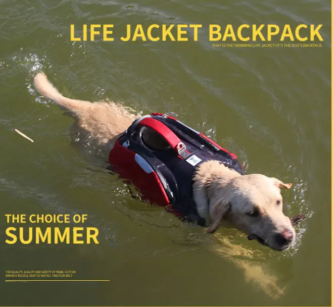 Высокое качество нейлон собака седло мешок спасательный жилет Удобный мягкий