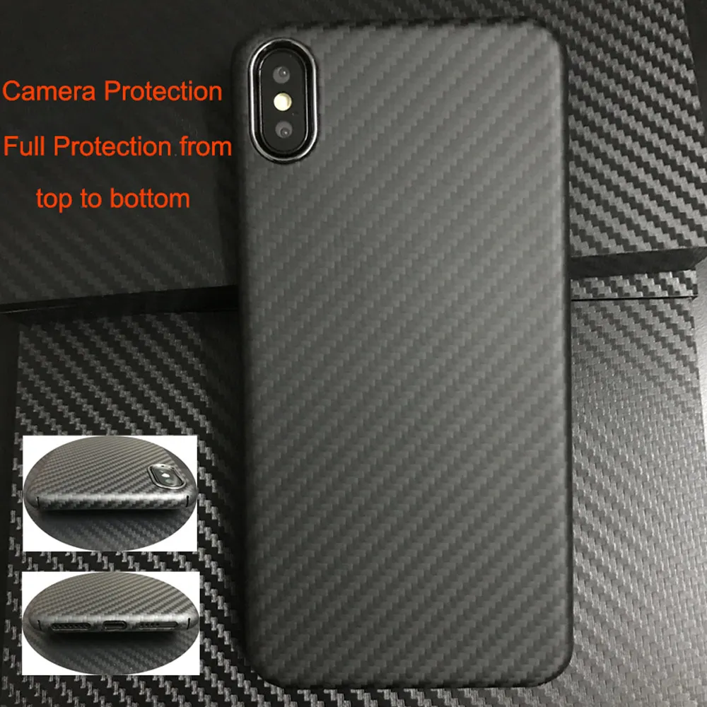 0 7 мм ультра тонкий роскошный чехол из углеродного волокна для iPhone XR XS MAX
