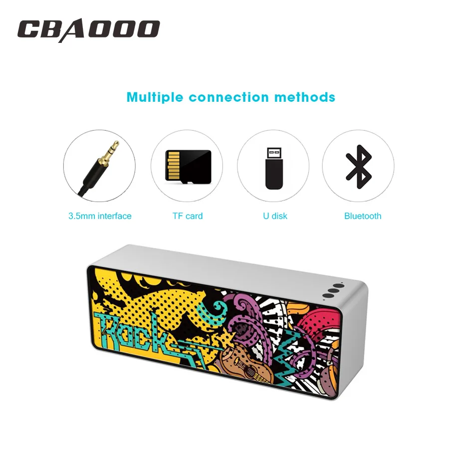 CBAOOO Bluetooth динамик s беспроводной Поддержка 3 5 мм интерфейс TF карта с микрофоном