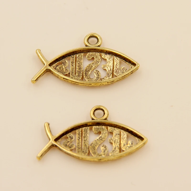 

Wholesale 60pcs Tibetan Gold Alphabet Charms Pendants 22.5x13mm