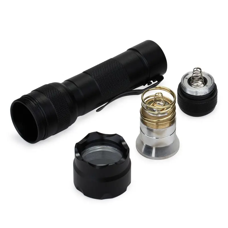 502B УФ светодиодный фонарик Ультрафиолетовый фиолетовый фонарь CR123A 18650 батарея