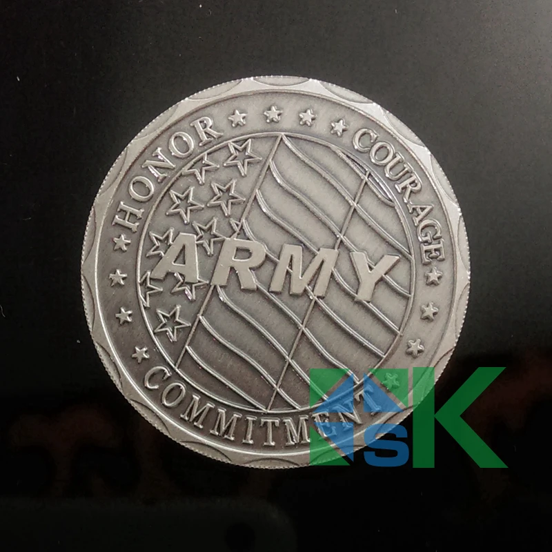 Новое поступление 50 шт./лот вертолет Апачи AH64 армия вызов монета США посеребрение